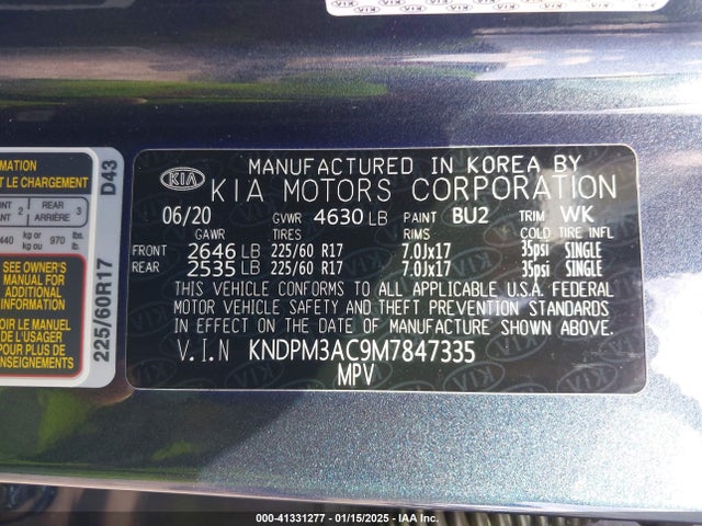 KIA Sportage Lx 2021 KNDPM3AC9M7847335 Image 9