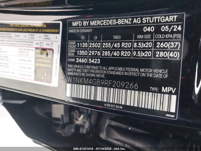 W1NKM4GB9RF209266 Mercedes-Benz Glc 300 Suv