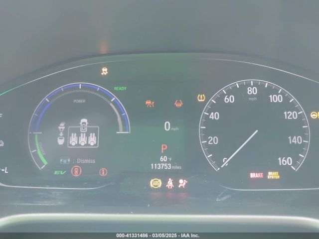 1HGCV3F47MA012156 Honda Accord Hybrid Ex