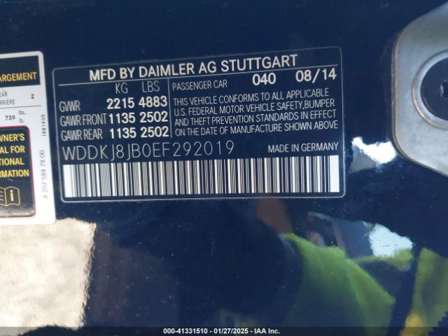 WDDKJ8JB0EF292019 Mercedes-Benz E 350 4matic