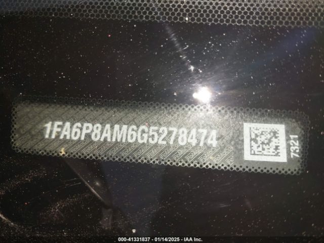 1FA6P8AM6G5278474 Ford Mustang V6
