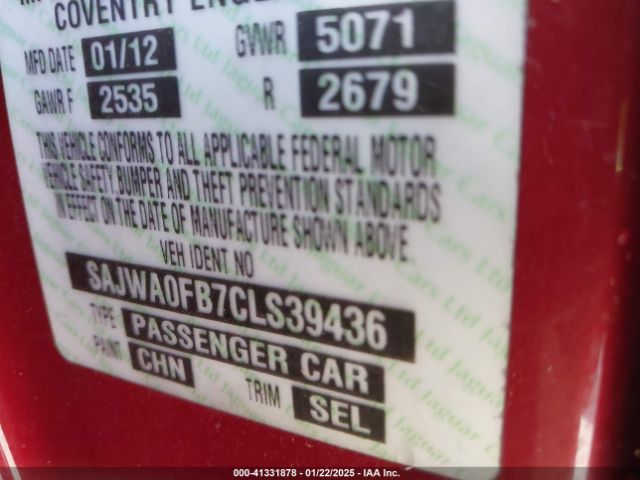 2012 JAGUAR XF SAJWA0FB7CLS39436 Photo 8