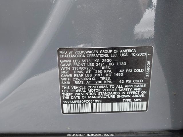 1V25MPE80PC051099 Volkswagen Id.4 S