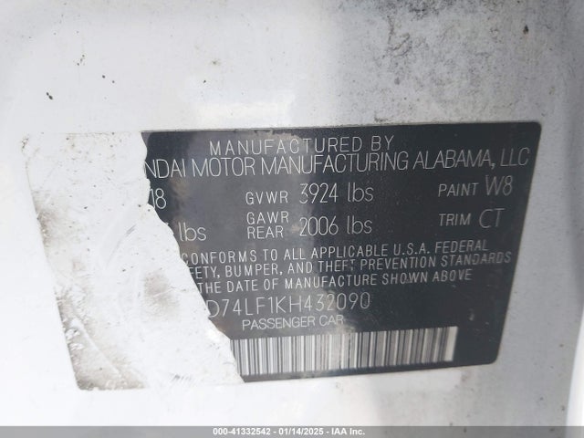 Hyundai ELANTRA SE 2019 5NPD74LF1KH432090 Image 9
