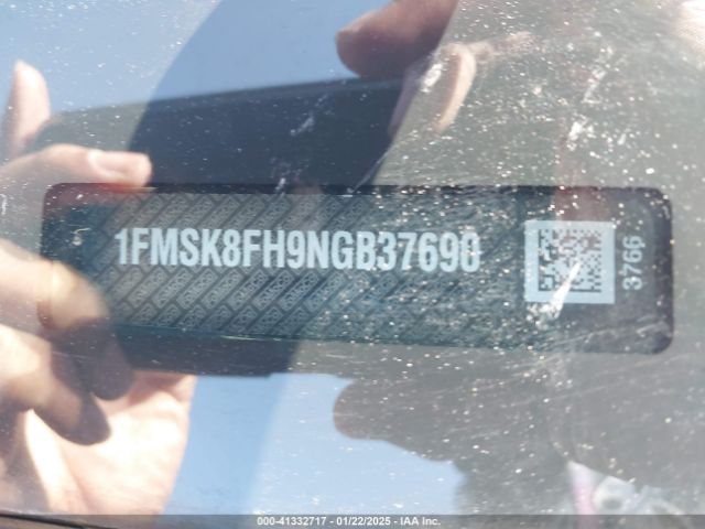 1FMSK8FH9NGB37690 Ford Explorer Limited
