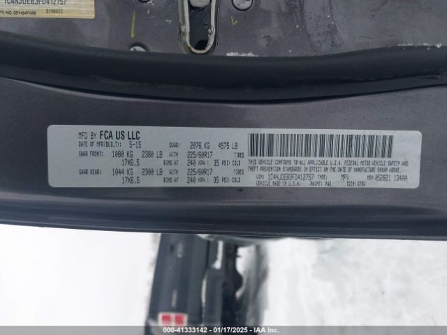 1C4NJDEB3FD412757 Jeep Compass Latitude