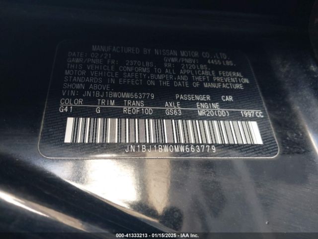 2021 NISSAN ROGUE SPORT JN1BJ1BW0MW663779 Photo 8