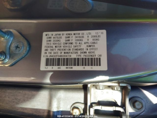 2011 ACURA TSX JH4CU2F64BC004724 Photo 8