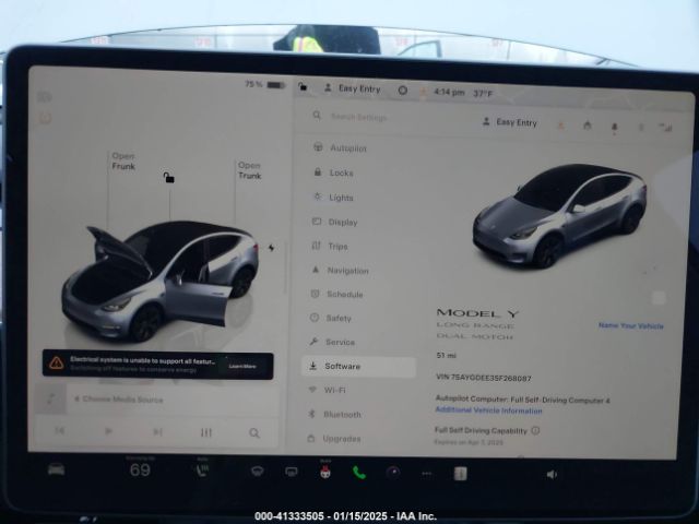 7SAYGDEE3SF268087 Tesla Model Y Long Range Dual Motor All-wheel Drive