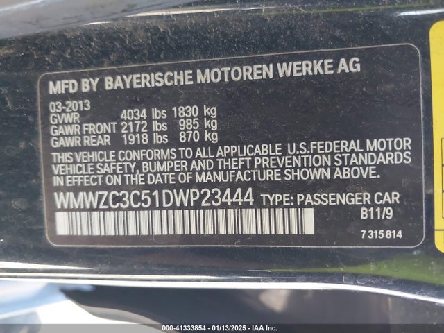 2013 MINI COUNTRYMAN WMWZC3C51DWP23444 Photo 8