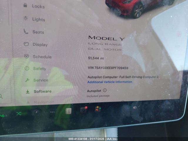 7SAYGDEE8PF709459 Tesla Model Y Awd/long Range Dual Motor All-wheel Drive