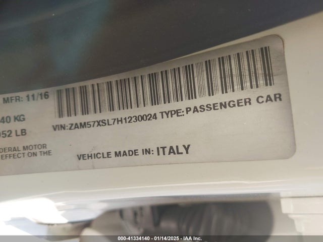 ZAM57XSL7H1230024 Maserati Ghibli