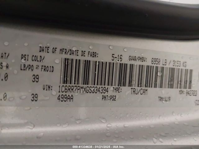 1C6RR7PMXGS334394 RAM 1500 Longhorn