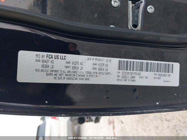 Dodge Charger Se 2015 2C3CDXFG3FH791423 Image 9