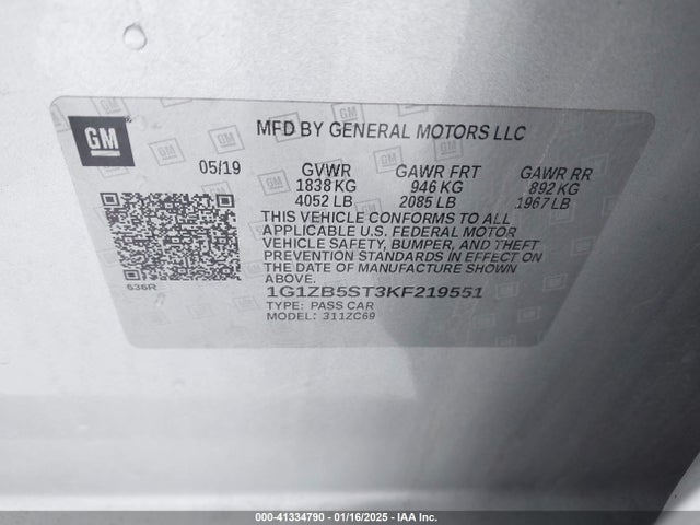 Chevrolet Malibu 1ls 2019 1G1ZB5ST3KF219551 Image 9