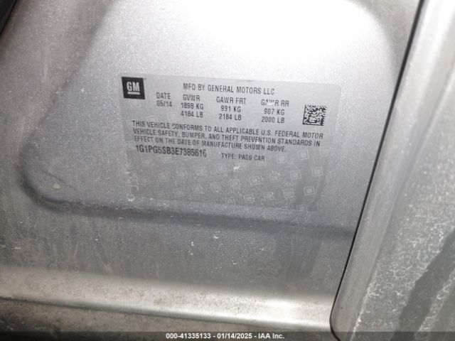 1G1PG5SB3E7385616 Chevrolet CRUZE LTZ