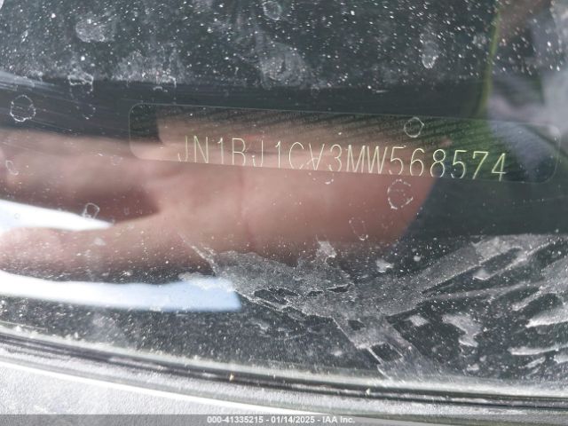 JN1BJ1CV3MW568574 Nissan Rogue Sport Sl Fwd Xtronic Cvt