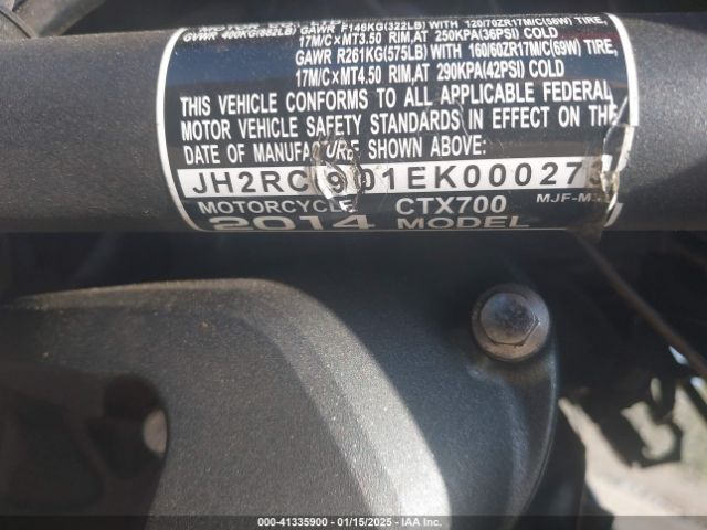 2014 HONDA CTX700 JH2RC6901EK000273 Photo 9