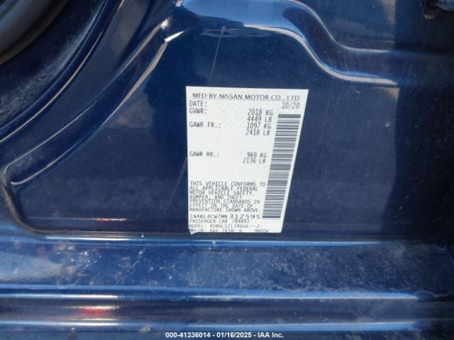 1N4BL4CW7MN312595 Nissan Altima Sr Intelligent Awd