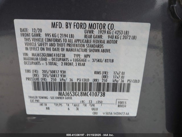 Ford Ecosport Se 2021 MAJ6S3GL8MC410738 Image 9