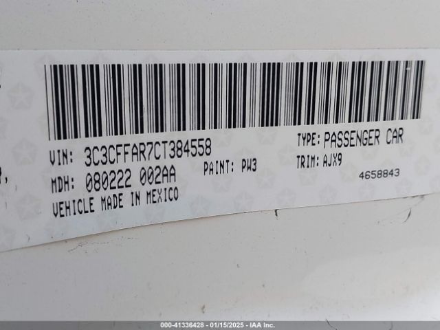 2012 FIAT 500 3C3CFFAR7CT384558 Photo 8