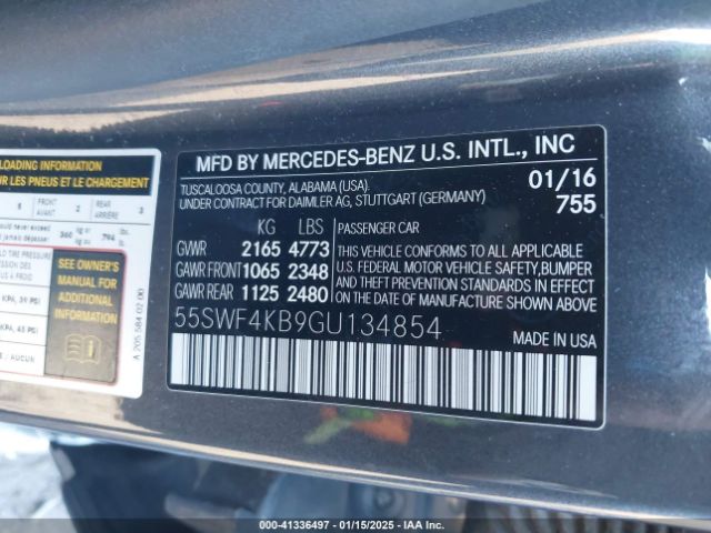 2016 MERCEDES-BENZ C 300 55SWF4KB9GU134854 Photo 8