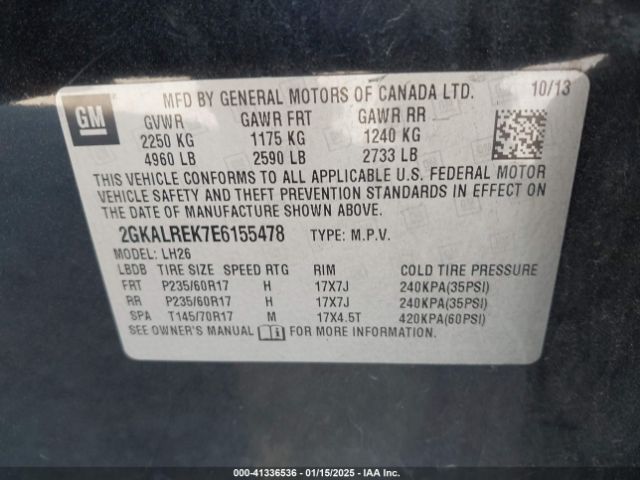 2GKALREK7E6155478 GMC Terrain Sle-2
