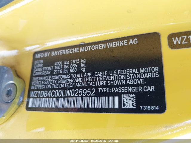 Toyota Gr Supra 3.0 Premium 2020 WZ1DB4C00LW025952 Image 9