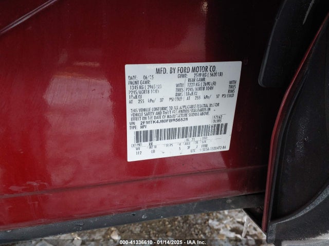 Ford EDGE SEL 2015 2FMTK4J80FBB56528 Image 9