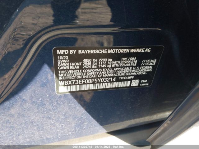 2023 BMW X1 WBX73EF08P5Y03214 Photo 8