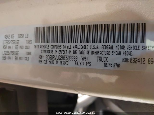 3C6URVJG2HE533929 RAM Promaster 3500