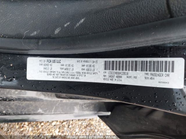 2016 CHRYSLER 200 1C3CCCAB3GN129518 Photo 8