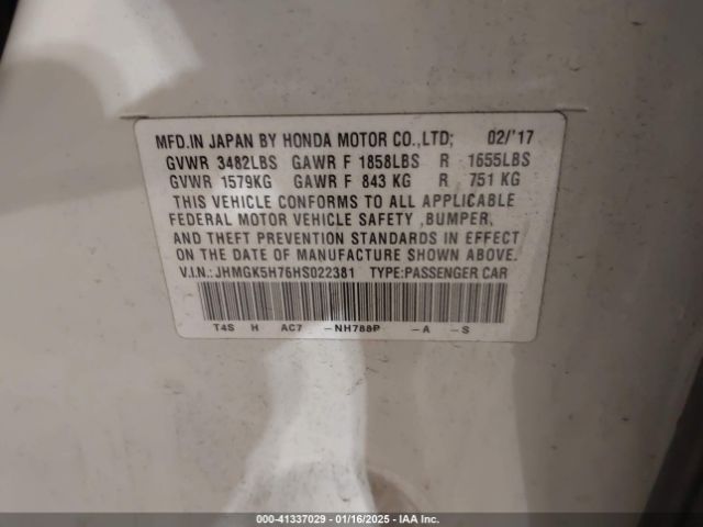 JHMGK5H76HS022381 Honda FIT EX