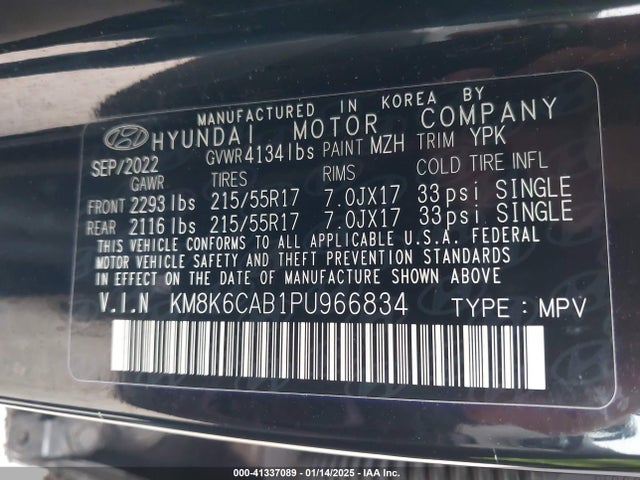 Hyundai Kona Sel 2023 KM8K6CAB1PU966834 Image 9