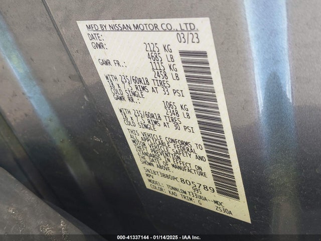 Nissan Rogue Sv Intelligent Awd 2023 5N1BT3BB0PC805789 Image 9