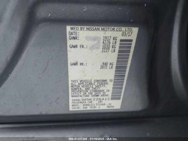 1N4AL3AP5HC226415 Nissan Altima