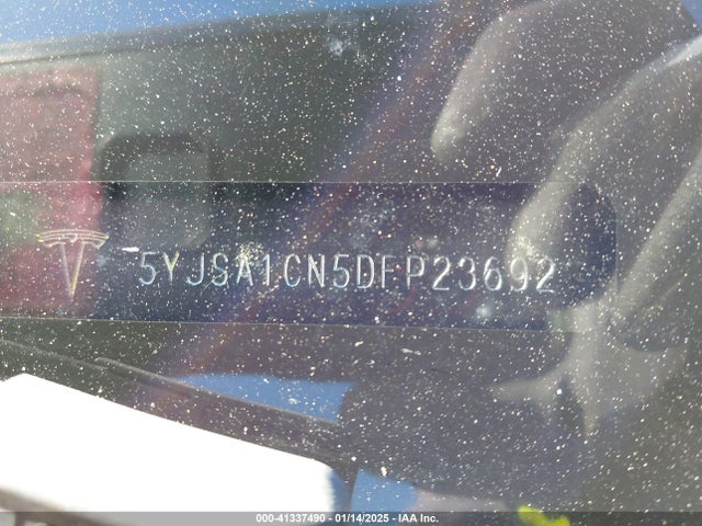 2013 TESLA MODEL S 5YJSA1CN5DFP23692 Photo 8