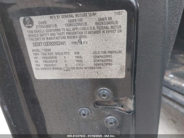 2008 SAAB 9-7X 5S3ET13S382802441 Photo 8