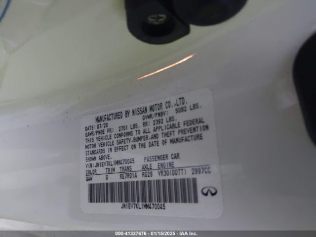 2021 INFINITI Q60 JN1EV7KL1MM470045 Photo 8