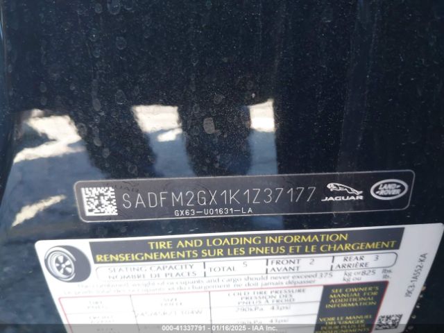 SADFM2GX1K1Z37177 Jaguar E-pace R-dynamic Hse