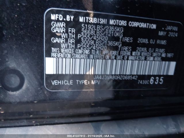 2024 MITSUBISHI OUTLANDER JA4J3VA80RZ068542 Photo 8