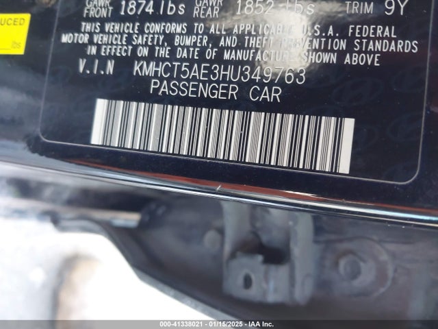 Hyundai ACCENT SE 2017 KMHCT5AE3HU349763 Image 9