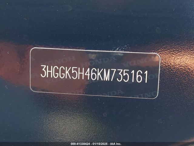 3HGGK5H46KM735161 Honda FIT LX