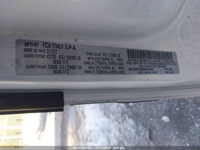 ZFBHRFAB3N6W39993 RAM Promaster City Cargo Van