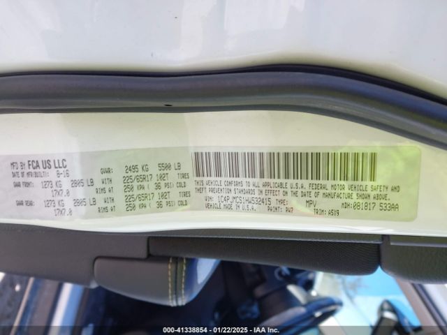 1C4PJMCS1HW532415 Jeep Cherokee Latitude 4x4