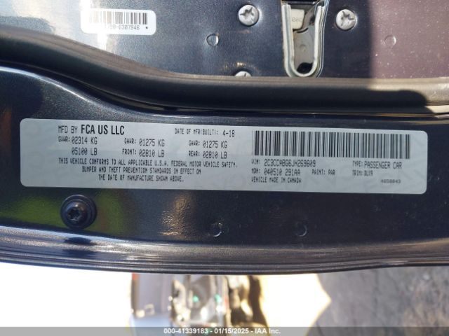 2018 CHRYSLER 300 2C3CCABG6JH269609 Photo 8
