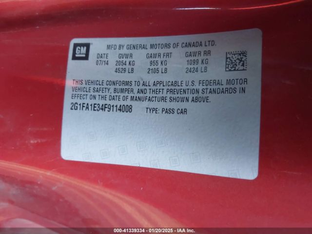 2G1FA1E34F9114008 Chevrolet Camaro 1ls