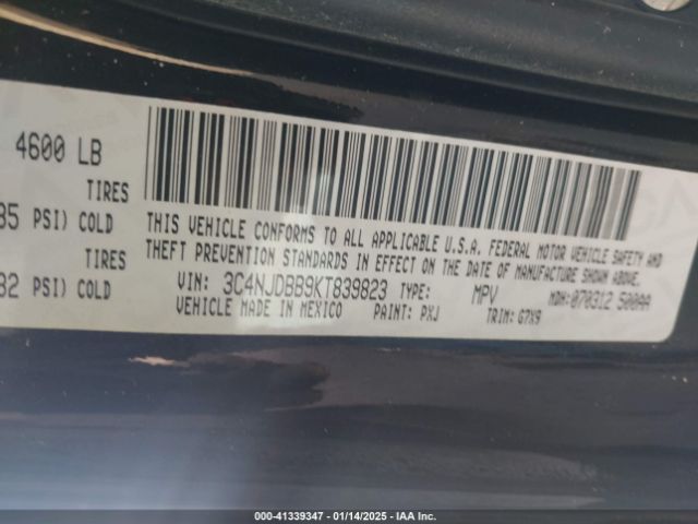 3C4NJDBB9KT839823 Jeep Compass Altitude 4x4