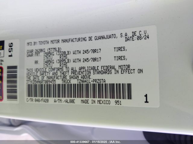 2024 TOYOTA TACOMA 3TYKD5HN6RT009455 Photo 8