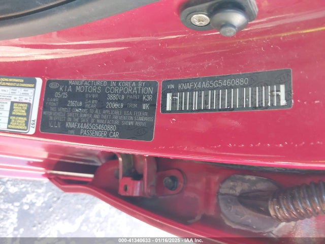 KIA FORTE LX 2016 KNAFX4A65G5460880 Image 9
